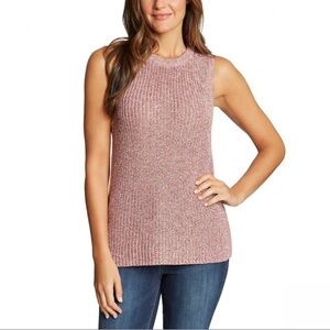 Ella Moss Rose Sleeveless Knit Top Size L
